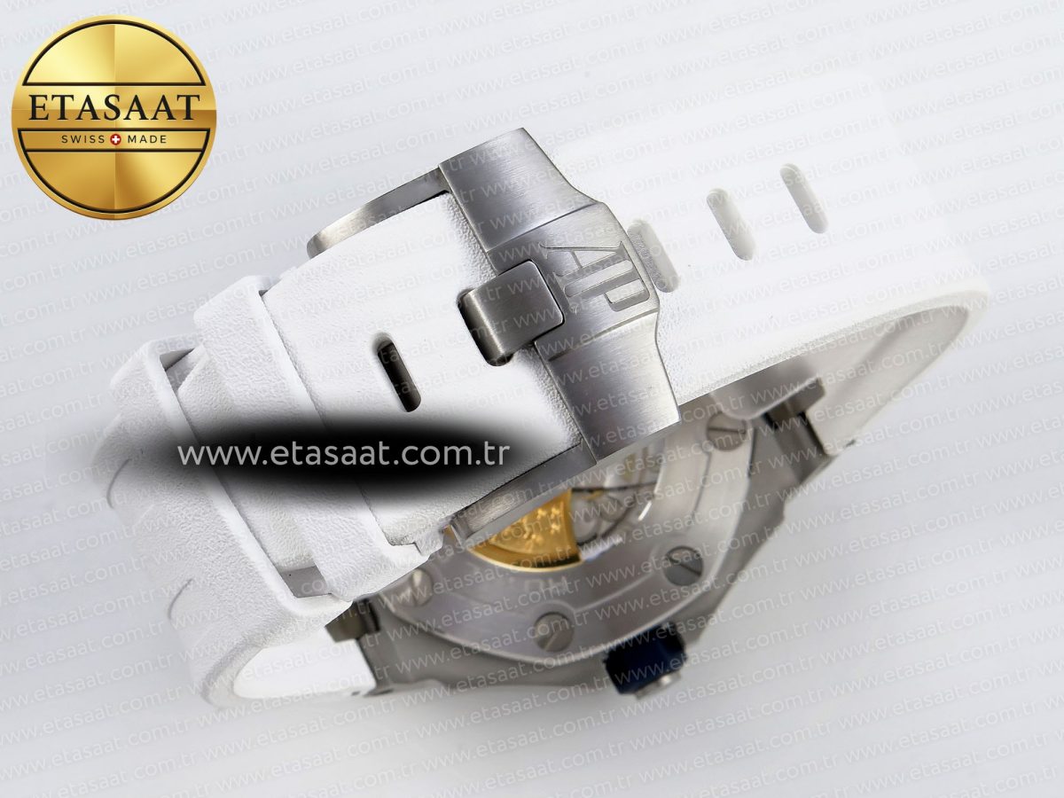 Audemars Piguet Diver 15710 White Dial on White SA3120 - Görsel 16