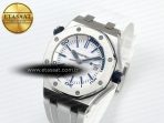 Audemars Piguet Diver 15710 White Dial on White SA3120 - Görsel 2