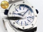 Audemars Piguet Diver 15710 White Dial on White SA3120 - Görsel 5