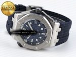ROYAL OAK OFFSHORE DIVER 15720 APSF 1:1 BEST EDITION BLUE DIAL ON BLUE RUBBER STRAP SA4308 - Görsel 7