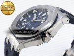 ROYAL OAK OFFSHORE DIVER 15720 APSF 1:1 BEST EDITION BLUE DIAL ON BLUE RUBBER STRAP SA4308 - Görsel 8