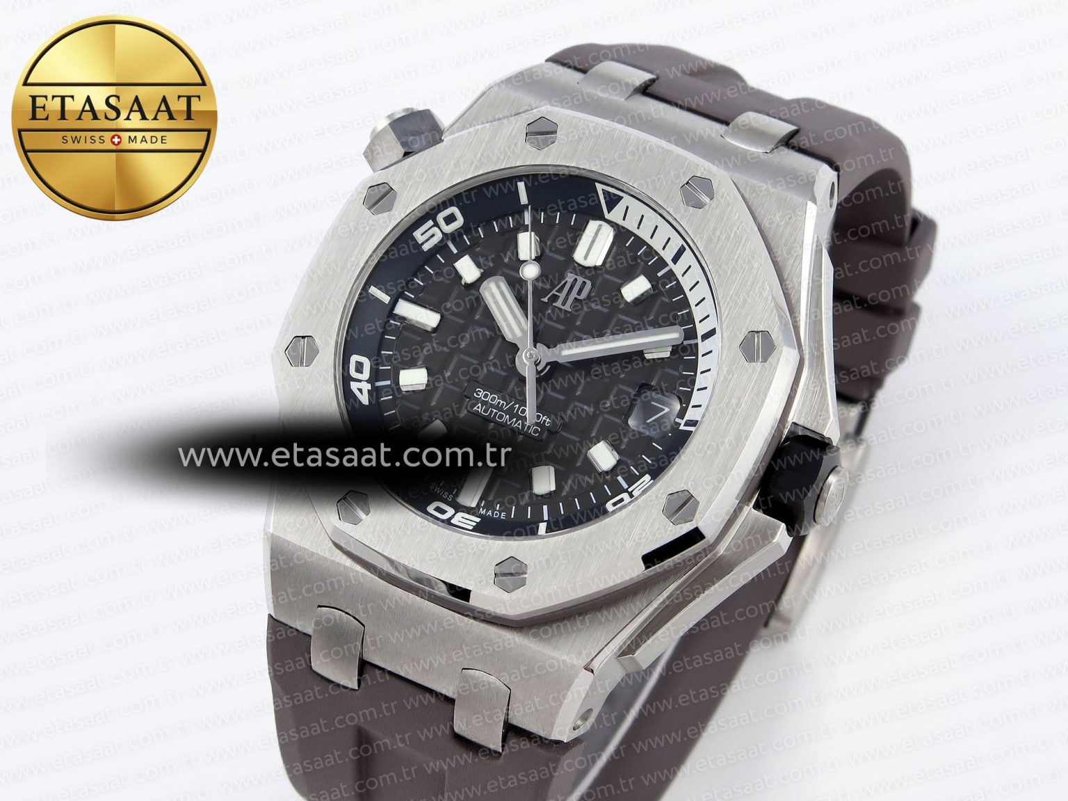 Audemars Piguet ROYAL OAK OFFSHORE DIVER 15720 GRAY DIAL ON GRAY SA4308 - Görsel 1