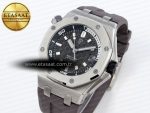 Audemars Piguet ROYAL OAK OFFSHORE DIVER 15720 GRAY DIAL ON GRAY SA4308 - Görsel 2