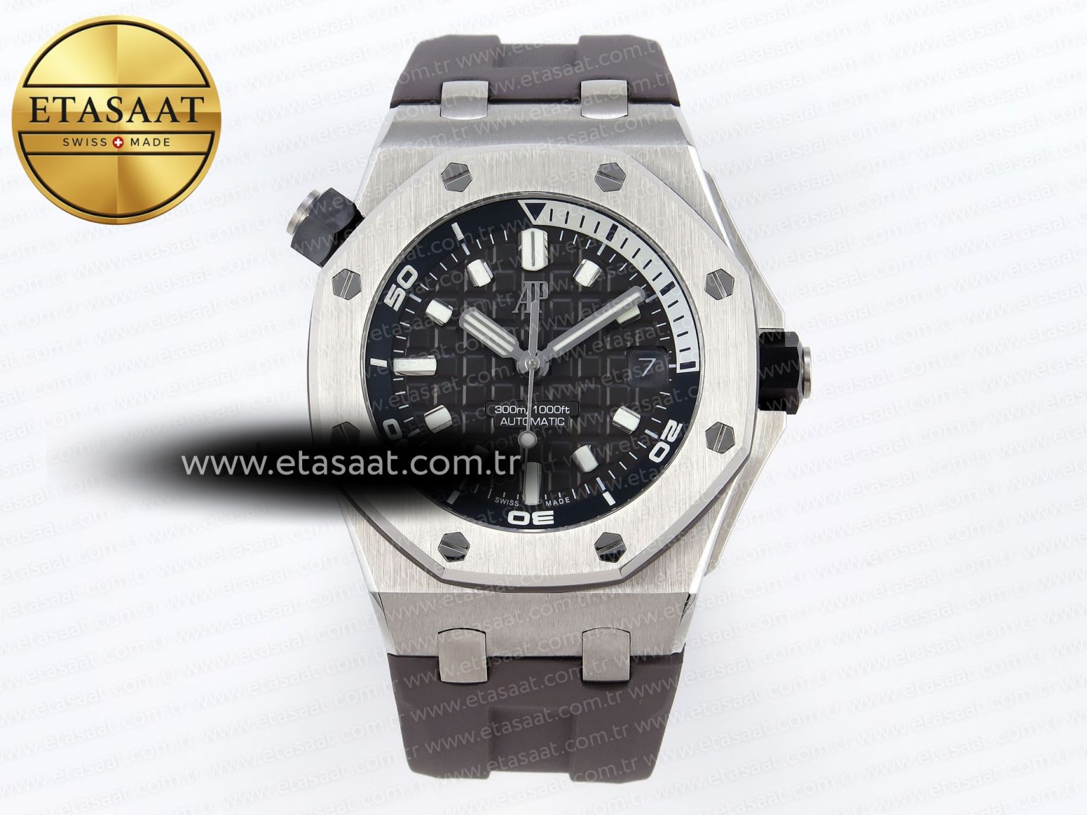 Audemars Piguet ROYAL OAK OFFSHORE DIVER 15720 GRAY DIAL ON GRAY SA4308 - Görsel 3