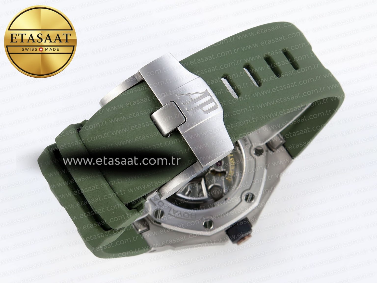Audemars Piguet ROYAL OAK OFFSHORE DIVER 15720 GREEN DIAL ON GREEN SA4308 - Görsel 16