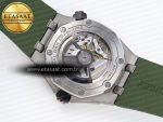 ROYAL OAK OFFSHORE DIVER 15720 APSF 1:1 BEST EDITION GREEN DIAL ON GREEN RUBBER STRAP SA4308 - Görsel 17
