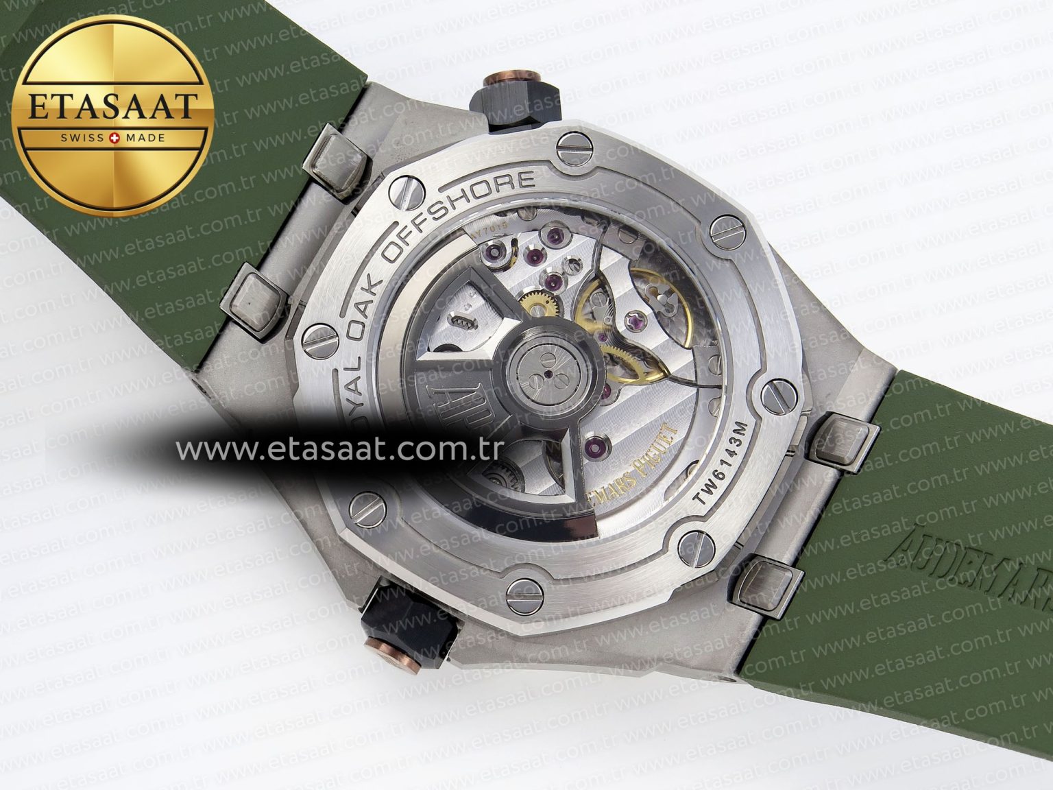 Audemars Piguet ROYAL OAK OFFSHORE DIVER 15720 GREEN DIAL ON GREEN SA4308 - Görsel 17