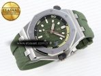 Audemars Piguet ROYAL OAK OFFSHORE DIVER 15720 GREEN DIAL ON GREEN SA4308 - Görsel 6