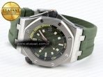 Audemars Piguet ROYAL OAK OFFSHORE DIVER 15720 GREEN DIAL ON GREEN SA4308 - Görsel 7