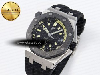 ROYAL OAK OFFSHORE DIVER 15720 CERAMIC BEZEL APSF 1:1 BEST EDITION BLACK DIAL ON BLACK RUBBER STRAP SA4308