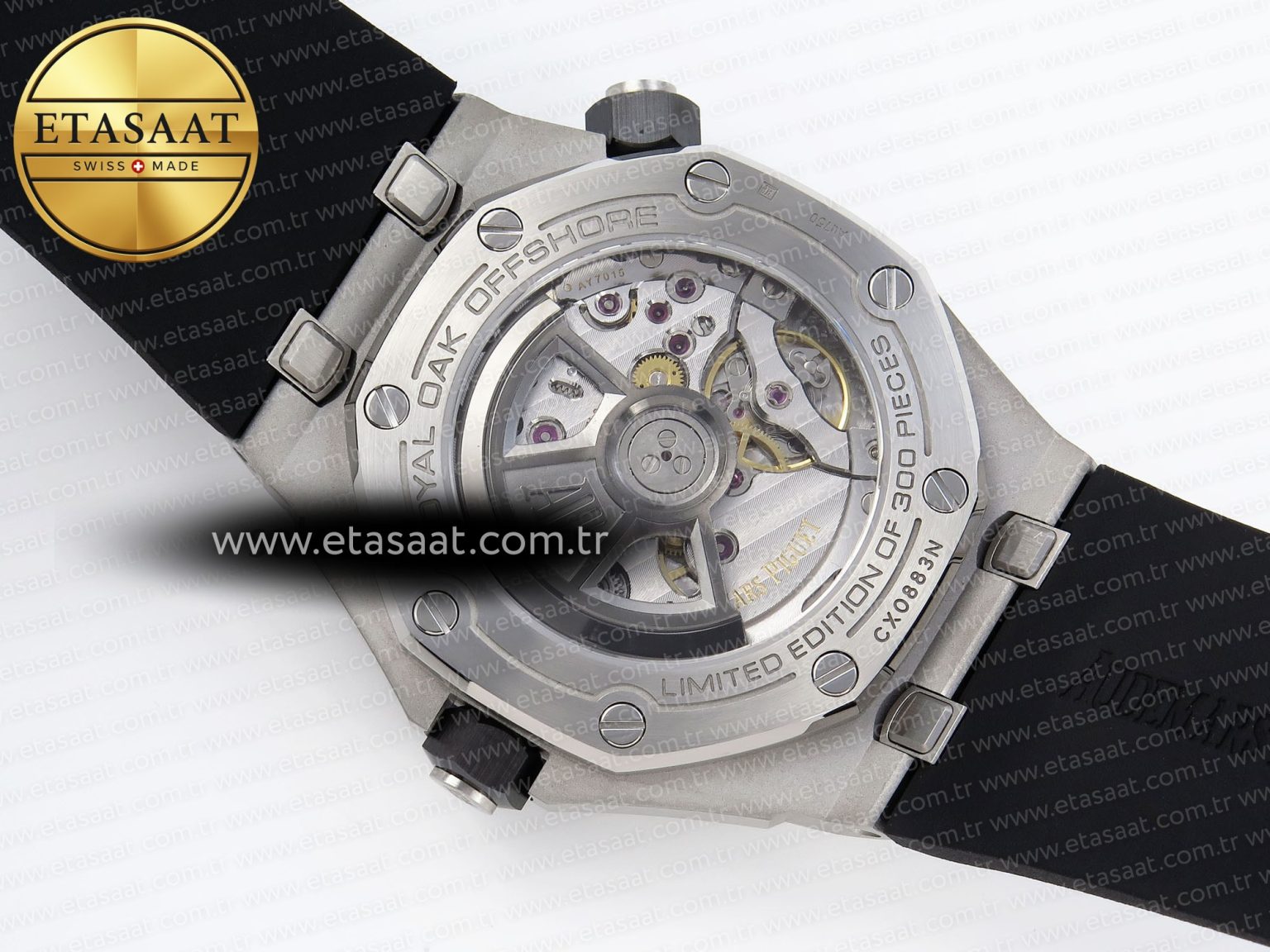 Audemars Piguet ROYAL OAK OFFSHORE DIVER 15720 BLACK DIAL ON BLACK SA4308 - Görsel 16