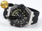 Audemars Piguet ROYAL OAK OFFSHORE DIVER 15720 BLACK DIAL ON BLACK SA4308 - Görsel 7