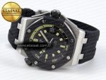 Audemars Piguet ROYAL OAK OFFSHORE DIVER 15720 BLACK DIAL ON BLACK SA4308 - Görsel 7