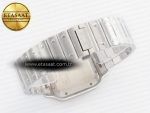 Santos de Cartier 40mm SS 2018 BVF 1:1 Best Edition Green Dial on SS SmartLinks Bracelet MIYOTA 9015 V2 - Görsel 15