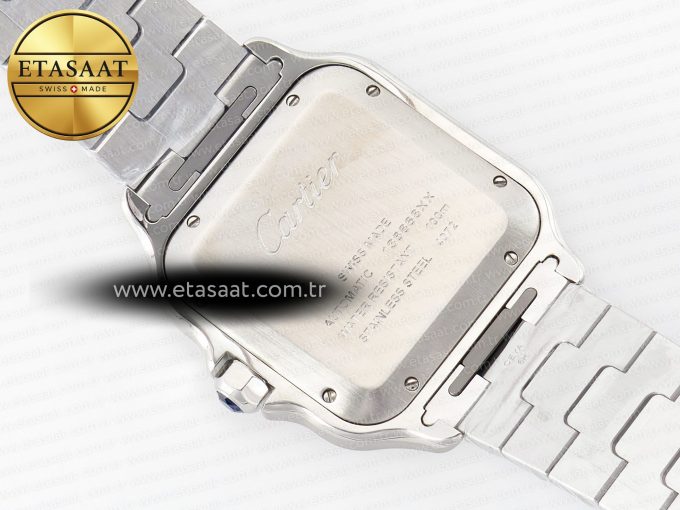 Santos de Cartier 40mm SS 2018 BVF 1:1 Best Edition Green Dial on SS SmartLinks Bracelet MIYOTA 9015 V2 - Görsel 16