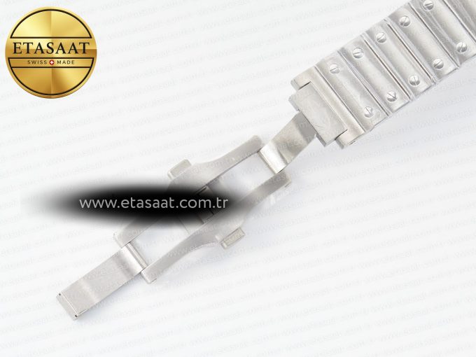 Santos de Cartier 40mm SS 2018 BVF 1:1 Best Edition Green Dial on SS SmartLinks Bracelet MIYOTA 9015 V2 - Görsel 20