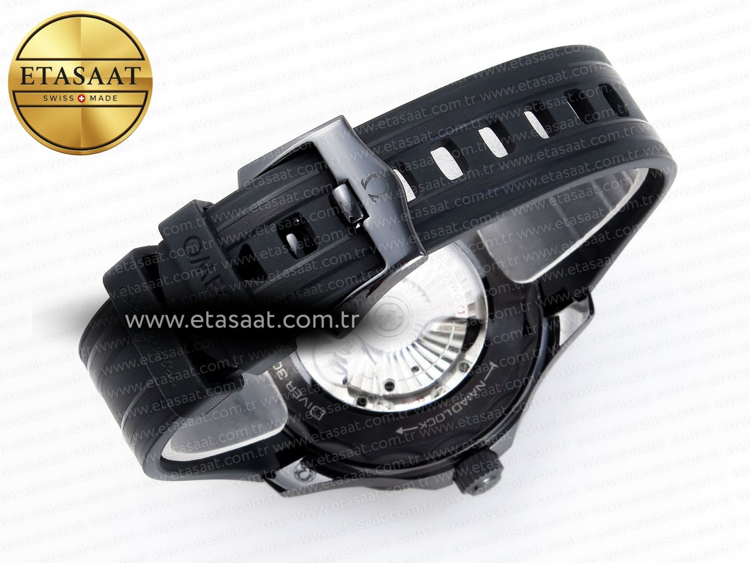 Omega SEAMASTER 300M  BLACK DIAL ON BLACK A8806 - Görsel 15