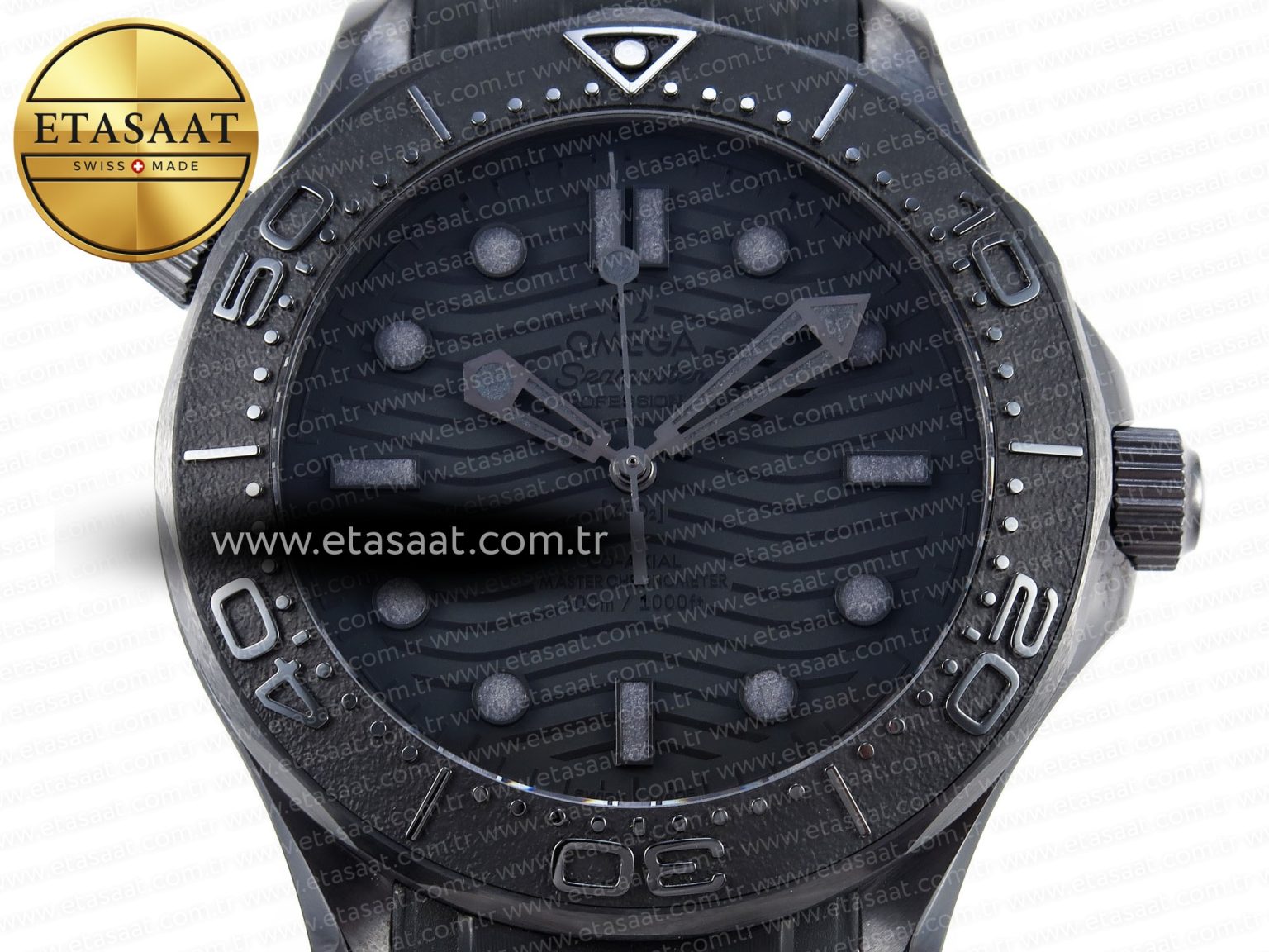 Omega SEAMASTER 300M  BLACK DIAL ON BLACK A8806 - Görsel 4