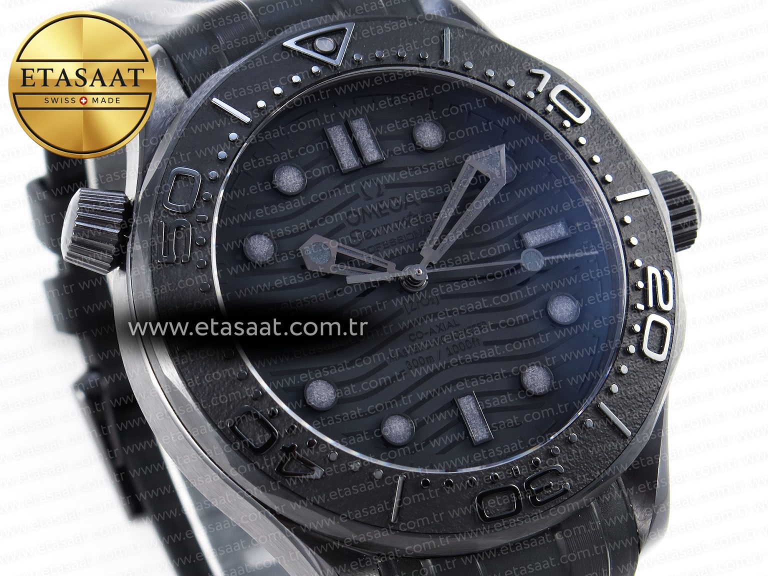 Omega SEAMASTER 300M  BLACK DIAL ON BLACK A8806 - Görsel 5