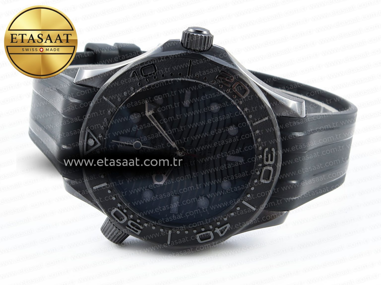 Omega SEAMASTER 300M  BLACK DIAL ON BLACK A8806 - Görsel 7