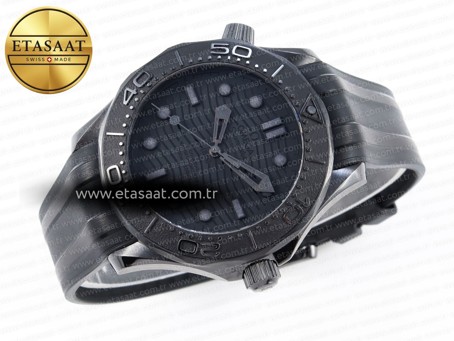 Omega SEAMASTER 300M  BLACK DIAL ON BLACK A8806 - Görsel 8