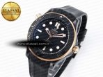 Omega SEAMASTER 300M BLACK DIAL RG BEZEL ON BLACK A8806
