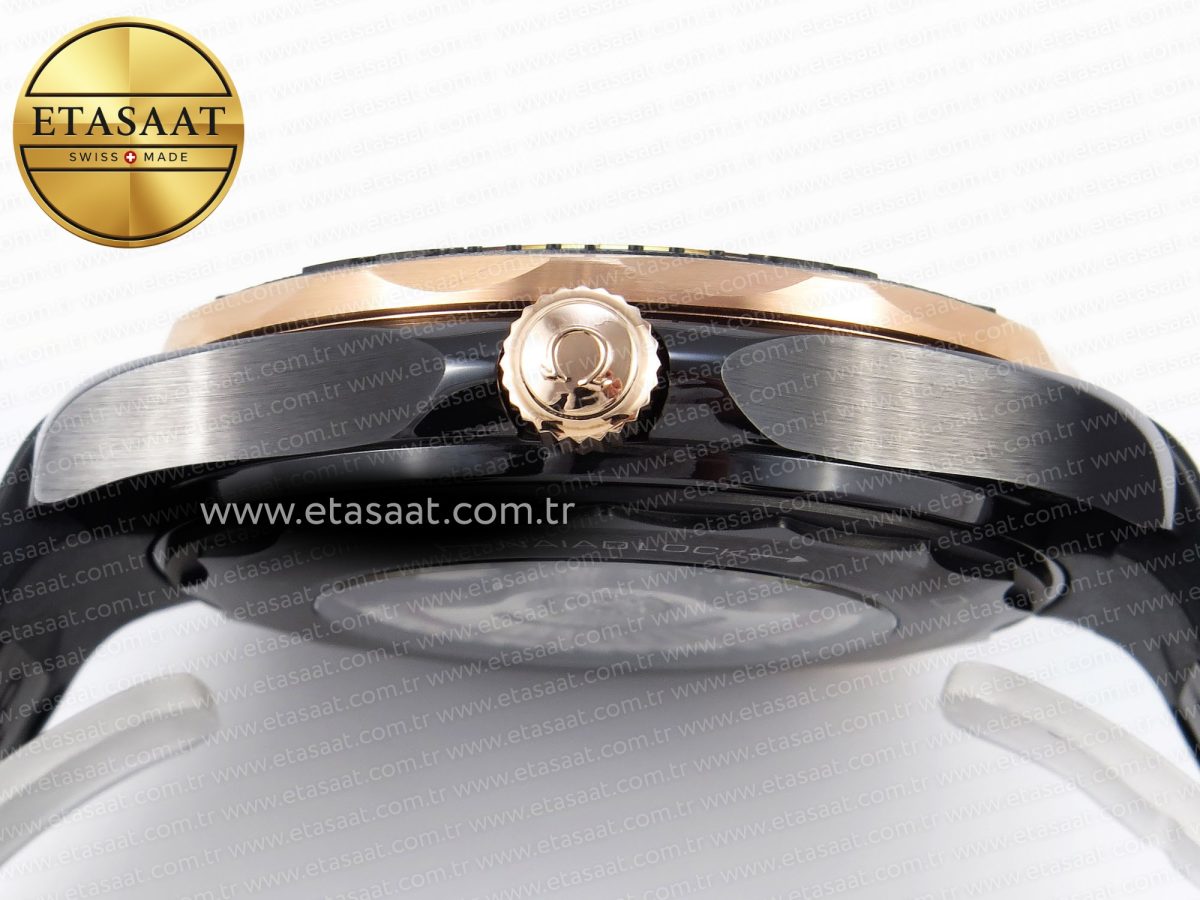 Omega SEAMASTER 300M BLACK DIAL RG BEZEL ON BLACK A8806 - Görsel 14