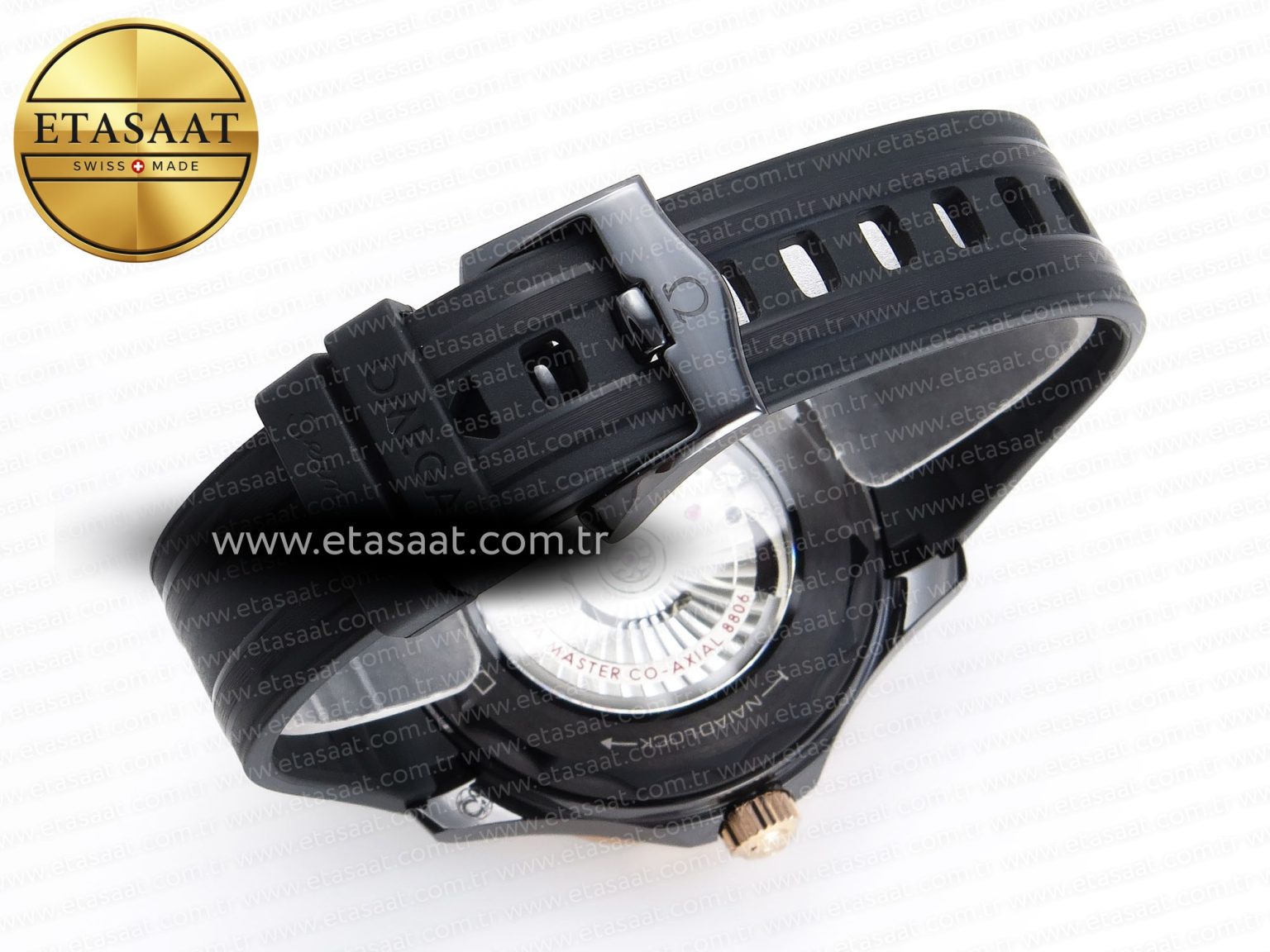 Omega SEAMASTER 300M BLACK DIAL RG BEZEL ON BLACK A8806 - Görsel 15