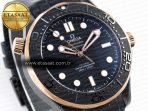 Omega SEAMASTER 300M BLACK DIAL RG BEZEL ON BLACK A8806 - Görsel 5