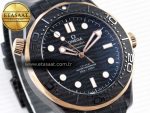 Omega SEAMASTER 300M BLACK DIAL RG BEZEL ON BLACK A8806 - Görsel 5