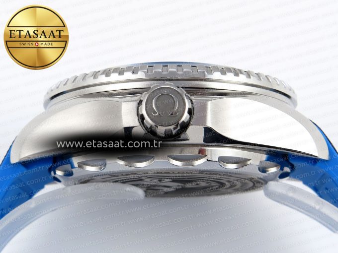SEAMASTER PLANET OCEAN 6000M ULTRA DEEP 45.5MM SS TF 1:1 BEST EDITION BLUE DIAL BLACK BEZEL ON RUBBER STRAP A2824 - Görsel 14
