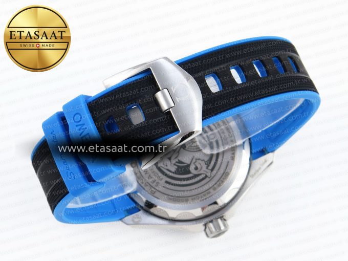 SEAMASTER PLANET OCEAN 6000M ULTRA DEEP 45.5MM SS TF 1:1 BEST EDITION BLUE DIAL BLACK BEZEL ON RUBBER STRAP A2824 - Görsel 15