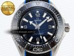 SEAMASTER PLANET OCEAN 6000M ULTRA DEEP 45.5MM SS TF 1:1 BEST EDITION BLUE DIAL BLACK BEZEL ON RUBBER STRAP A2824 - Görsel 4