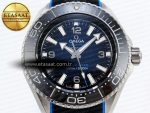 SEAMASTER PLANET OCEAN 6000M ULTRA DEEP 45.5MM SS TF 1:1 BEST EDITION BLUE DIAL BLACK BEZEL ON RUBBER STRAP A2824 - Görsel 4