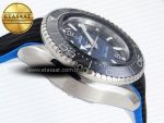 SEAMASTER PLANET OCEAN 6000M ULTRA DEEP 45.5MM SS TF 1:1 BEST EDITION BLUE DIAL BLACK BEZEL ON RUBBER STRAP A2824 - Görsel 9