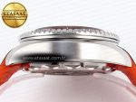 SEAMASTER PLANET OCEAN 6000M ULTRA DEEP 45.5MM SS TF 1:1 BEST EDITION GRAY DIAL ORANGE BEZEL ON RUBBER STRAP A2824 - Görsel 13
