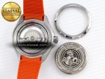 SEAMASTER PLANET OCEAN 6000M ULTRA DEEP 45.5MM SS TF 1:1 BEST EDITION GRAY DIAL ORANGE BEZEL ON RUBBER STRAP A2824 - Görsel 17