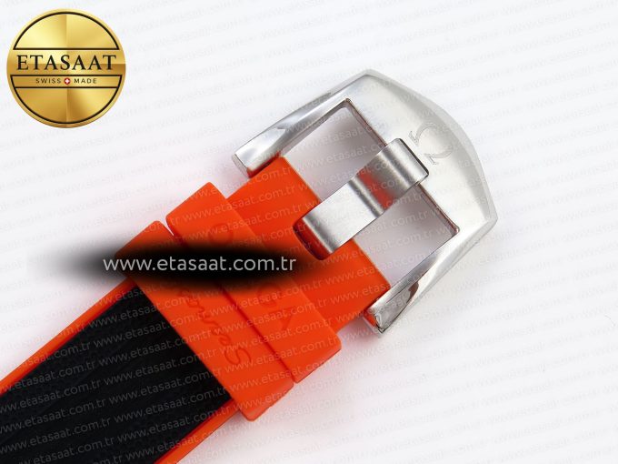 SEAMASTER PLANET OCEAN 6000M ULTRA DEEP 45.5MM SS TF 1:1 BEST EDITION GRAY DIAL ORANGE BEZEL ON RUBBER STRAP A2824 - Görsel 26