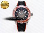 SEAMASTER PLANET OCEAN 6000M ULTRA DEEP 45.5MM SS TF 1:1 BEST EDITION GRAY DIAL ORANGE BEZEL ON RUBBER STRAP A2824 - Görsel 3
