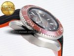 SEAMASTER PLANET OCEAN 6000M ULTRA DEEP 45.5MM SS TF 1:1 BEST EDITION GRAY DIAL ORANGE BEZEL ON RUBBER STRAP A2824 - Görsel 9