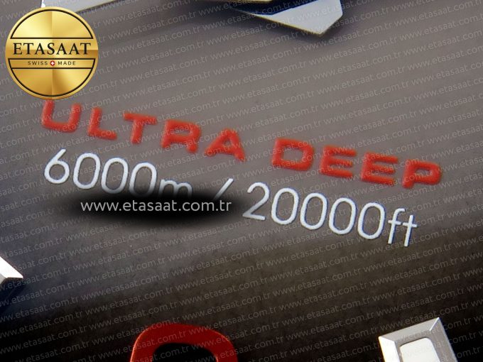 SEAMASTER PLANET OCEAN 6000M ULTRA DEEP 45.5MM SS TF 1:1 BEST EDITION GRAY DIAL ORANGE BEZEL ON SS BRACELET A2824 - Görsel 11