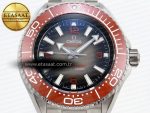 SEAMASTER PLANET OCEAN 6000M ULTRA DEEP 45.5MM SS TF 1:1 BEST EDITION GRAY DIAL ORANGE BEZEL ON SS BRACELET A2824 - Görsel 4