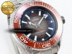 SEAMASTER PLANET OCEAN 6000M ULTRA DEEP 45.5MM SS TF 1:1 BEST EDITION GRAY DIAL ORANGE BEZEL ON SS BRACELET A2824 - Görsel 5