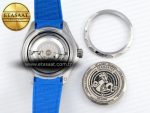 SEAMASTER PLANET OCEAN 6000M ULTRA DEEP 45.5MM SS TF 1:1 BEST EDITION WHITE DIAL BLUE BEZEL ON RUBBER STRAP A2824 - Görsel 17