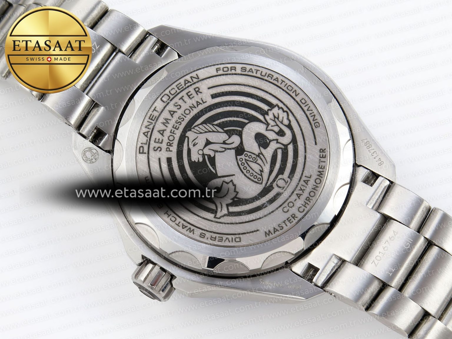 SEAMASTER PLANET OCEAN 6000M ULTRA DEEP 45.5MM SS TF 1:1 BEST EDITION WHITE DIAL BLUE BEZEL ON SS BRACELET A2824 - Görsel 16