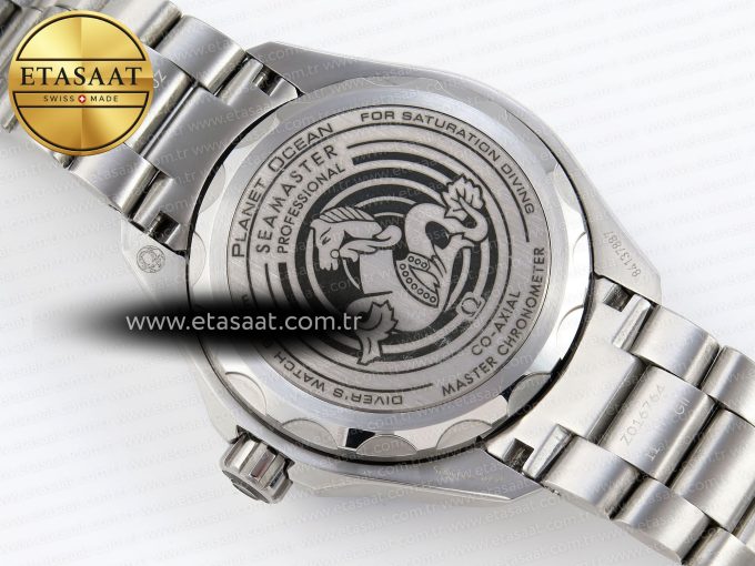 SEAMASTER PLANET OCEAN 6000M ULTRA DEEP 45.5MM SS TF 1:1 BEST EDITION WHITE DIAL BLUE BEZEL ON SS BRACELET A2824 - Görsel 16