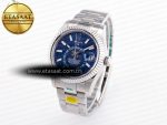 Sky-Dweller 326934 904L SS ZF 1:1 Best Edition Blue Dial on SS Bracelet A2824
