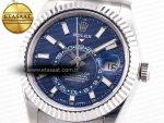 Sky-Dweller 326934 904L SS ZF 1:1 Best Edition Blue Dial on SS Bracelet A2824 - Görsel 6
