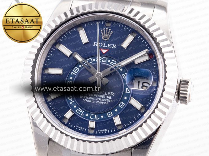 Sky-Dweller 326934 904L SS ZF 1:1 Best Edition Blue Dial on SS Bracelet A2824 - Görsel 6