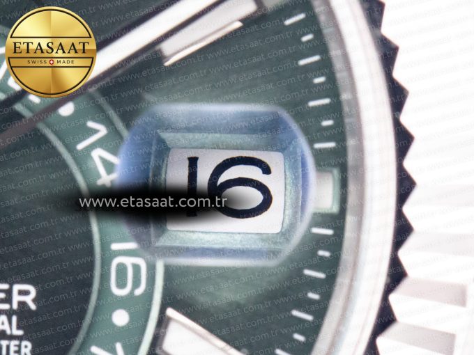 Sky-Dweller 326934 904L SS ZF 1:1 Best Edition Green Dial on SS Bracelet A2824 - Görsel 12